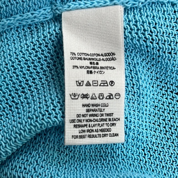 Free People Oh Hello Tie Waist Cardigan Blue - Picture 15 of 16